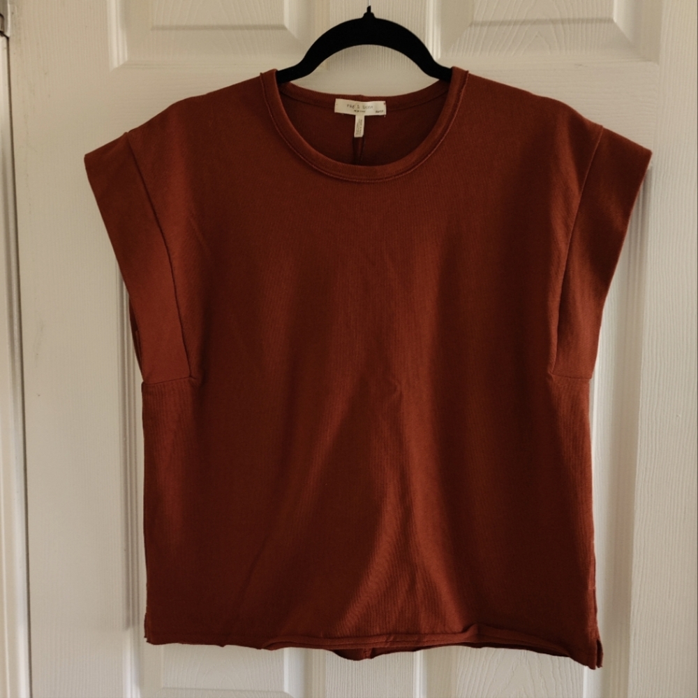 Ryder Muscle T-shirt, rag & bone, Paprika, XS